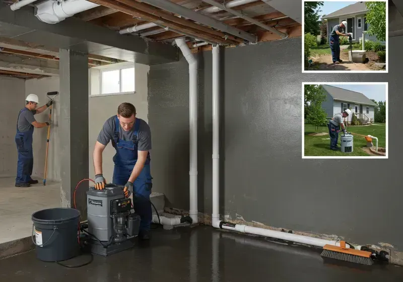 Basement Waterproofing and Flood Prevention process in Electric City, WA